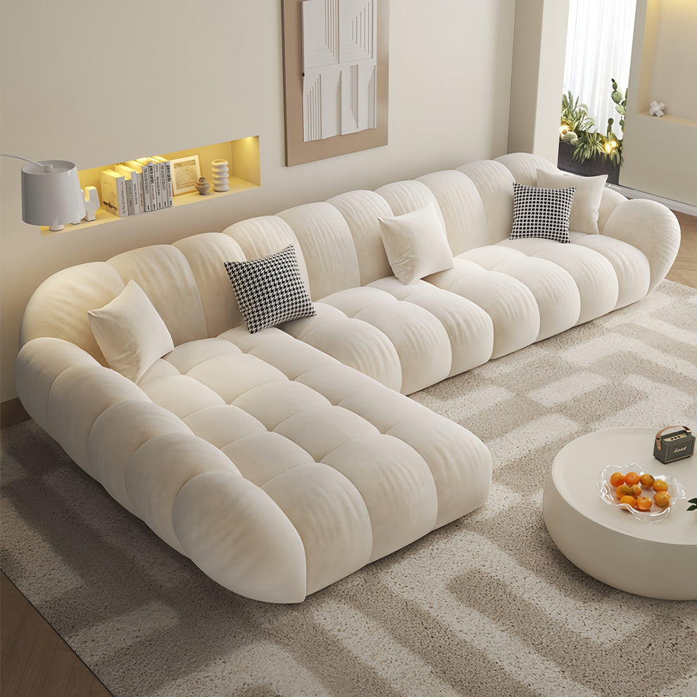 Luxe FURNITURE Fleece Fabric Overstuffed Multifunction Sofa set for Livingroom Office