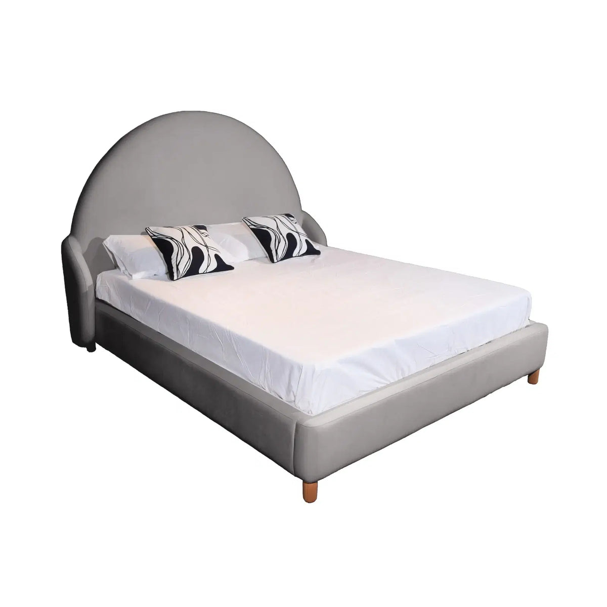 Bed Dune (Queen Size) in Velvet Grey
