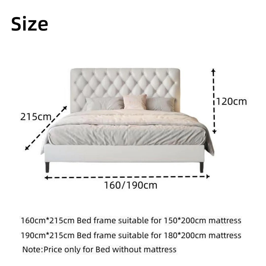 Luxe  Bed Frame Modern King Queen Size for bedroom Without Mattress