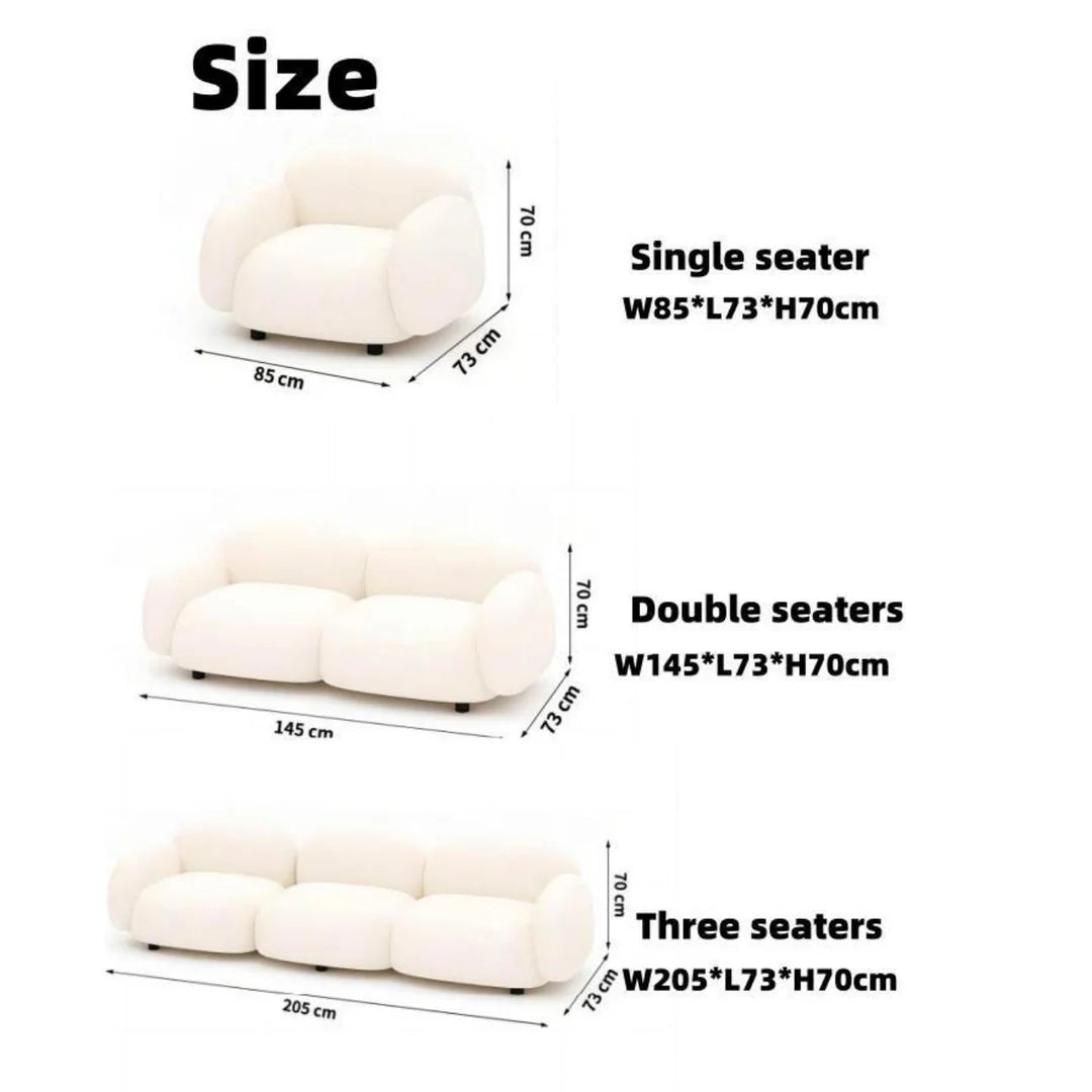 Luxe  Fleece Fabric Overstuffed Multifunction Sofa Chair set for Living room.