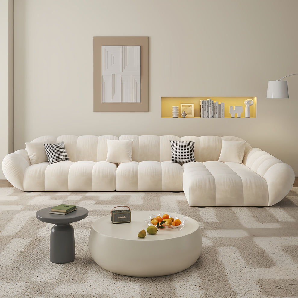 Luxe FURNITURE Fleece Fabric Overstuffed Multifunction Sofa set for Livingroom Office