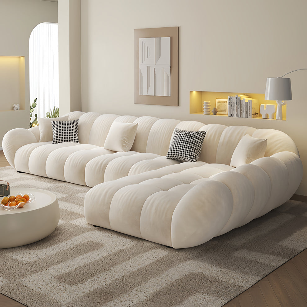 Luxe FURNITURE Fleece Fabric Overstuffed Multifunction Sofa set for Livingroom Office