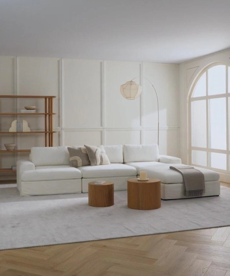 Meira Corner Sofa velvet fabric